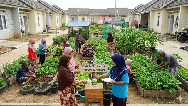 Ide Kebun Sayur Bersama di Komplek Perumahan Subsidi