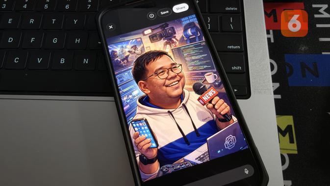 Karikatur ChatGPT Melejit di Indonesia, Permintaan Meroket 5.100 Persen. (Liputan6.com/ Yuslianson)