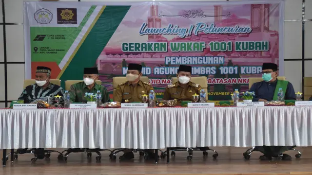 Pembahasan pembangunan Masjid Agung 1001 Kubah, Sambas, Kalbar. (Foto: sambaskab.go.id)
