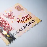 penampakan meterai tempel baru Rp 10.000 (Dok DJP)