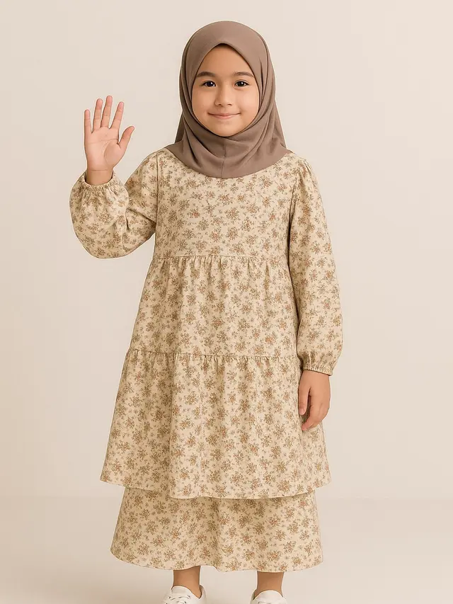 Pilihan Baju Perempuan Umur 10-12 Tahun ala Korea Muslim