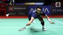 Di gim pertama, Jojo tampil penuh percaya diri. Ia mampu unggul cepat 4-1 atas Kanta. (Liputan6.com/Helmi Fithriansyah)