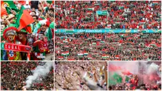 Ada pemandangan tak biasa saat Timnas Hungaria menghadapi Portugal pada laga perdana Grup F Piala Eropa 2020. Ada sekitar 60.000 lebih penonton hadir dan ini merupakan kali pertama stadion sepak bola bisa terisi penuh penonton sejak pandemi Corona melanda.