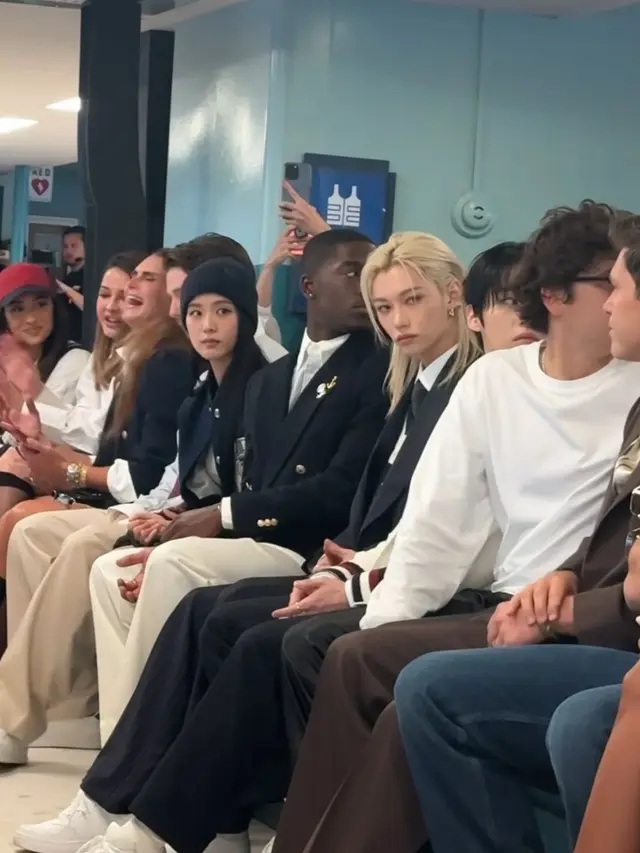 Jisoo, Felix, dan Lee Know (Instagram/@voguemagazine)