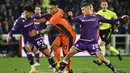 Duel Inter Milan Vs Fiorentina berlangsung seru dan sengit. (Massimo Paolone/LaPresse via AP)