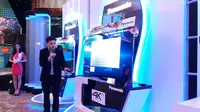Televisi Viera 4K Panasonic diluncurkan Rabu (20/4/2016) di Jakarta. (Liputan6.com/Agustin Setyo Wardani)
