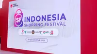 Indonesia Shopping Festival 2023 akan berlangsung dari tanggal 10 hingga 20 Agustus 2023. Acara ini akan berlangsung di semua pusat perbelanjaan di seluruh Indonesia. Pada acara tersebut, konsumen bisa mendapatkan diskon untuk beragam produk hingga 78 persen. (dok. Liputan6.com/Farel Gerald)
