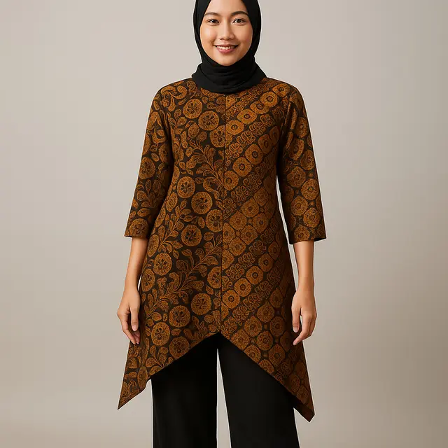 Inspirasi 10 Model Jahitan Baju Batik Wanita Terbaru 2025 yang Jarang Dipakai, Tapi Bikin Tampilan Lebih Stylish