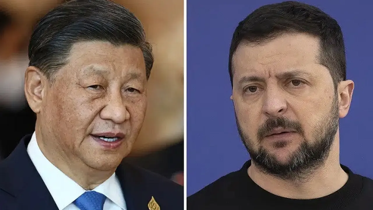 Presiden China Xi Jinping dan Presiden Ukraina Volodymyr Zelensky. (Dok. AP Photo)