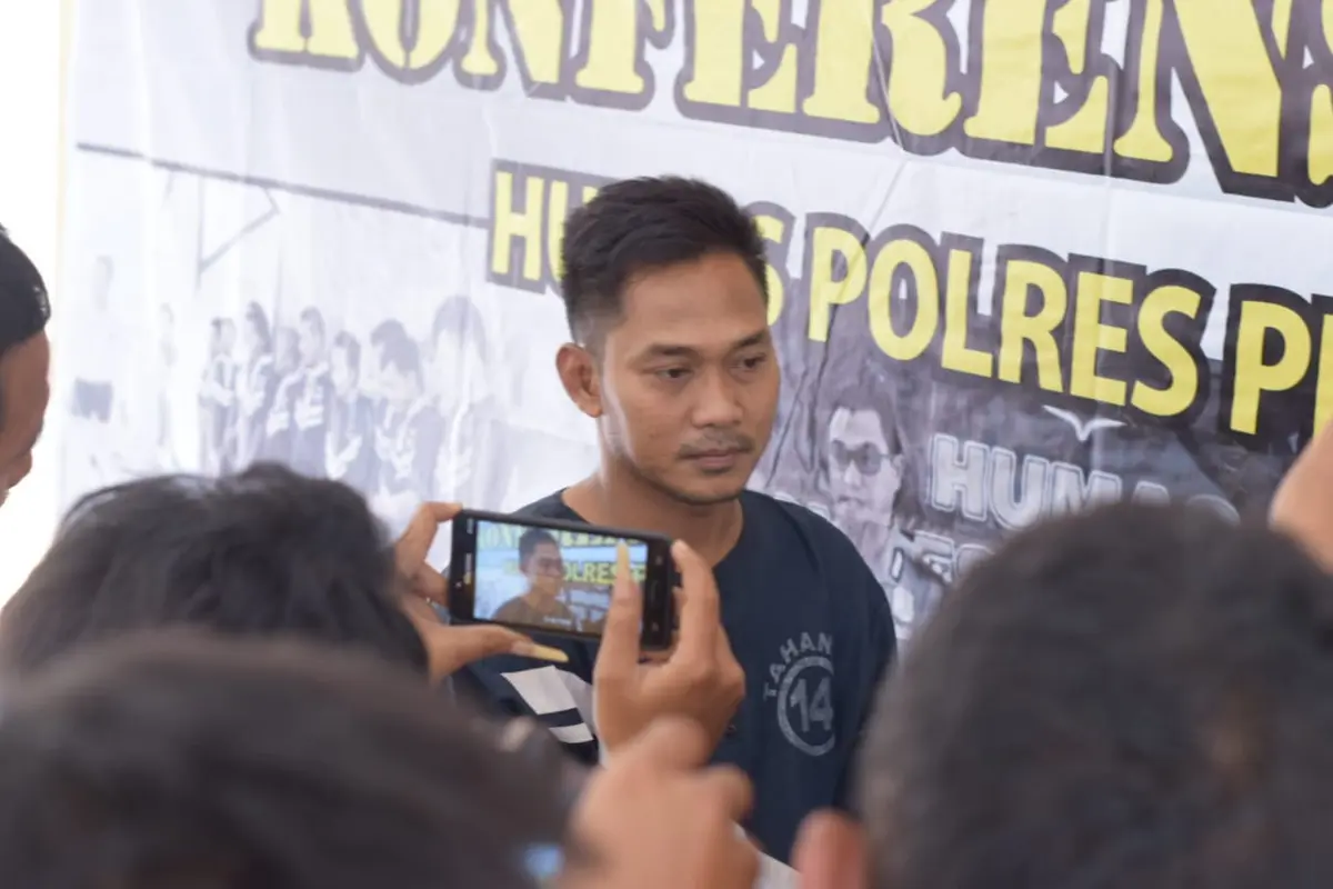 Tersangka penculikan gadis muda di Pemalang, Tasima (28 th), residivis yang mengaku polisi. (Foto: Liputan6.com/Polres Pemalang/Muhamad Ridlo)