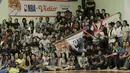 Pemerhati basket nasional, Augie Fantinus, saat acara promosi NBA di Kolese Kanisius, Jakarta, Jumat (2/2/2018). Pengenalan NBA ke sekolah ini untuk meningkatkan animo generasi muda Indonesia untuk semakin mencintai basket. (Bola.com/M Iqbal Ichsan)