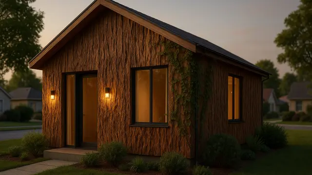 Fasad Rumah Kayu Unik 2025