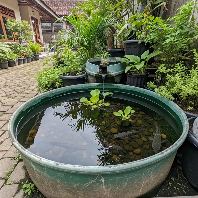 9 Ide Kolam Ikan Gabus Mini dari Wadah Bekas untuk Halaman Sempit, Kreatif dan Hemat Biaya