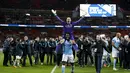 Kiper Manchester City, Willy Cabalero, menjadi pahlawan kemenangan setelah menggagalkan penalti 3 pemain Liverpool di final Piala Liga Inggris di Stadion Wembley, London, Senin (29/2/2016) dini hari WIB. (Action Images via Reuters/Carl Recine)