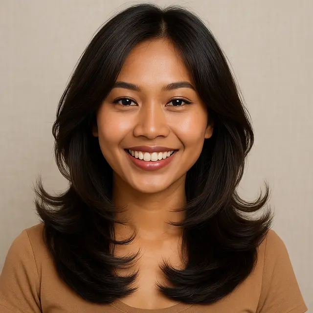 Model Butterfly Cut untuk Rambut Tipis