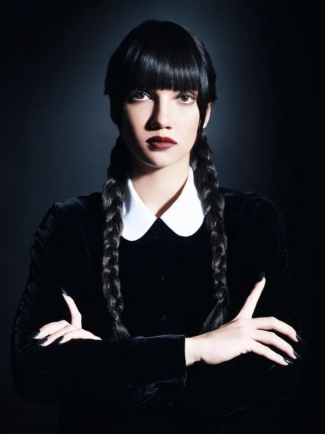Penampilan Haico Van Der Veken recreate karakter Wednesday Addams (Fotografer: @winstongomez. Sumber Foto: Instagram haico.vdv