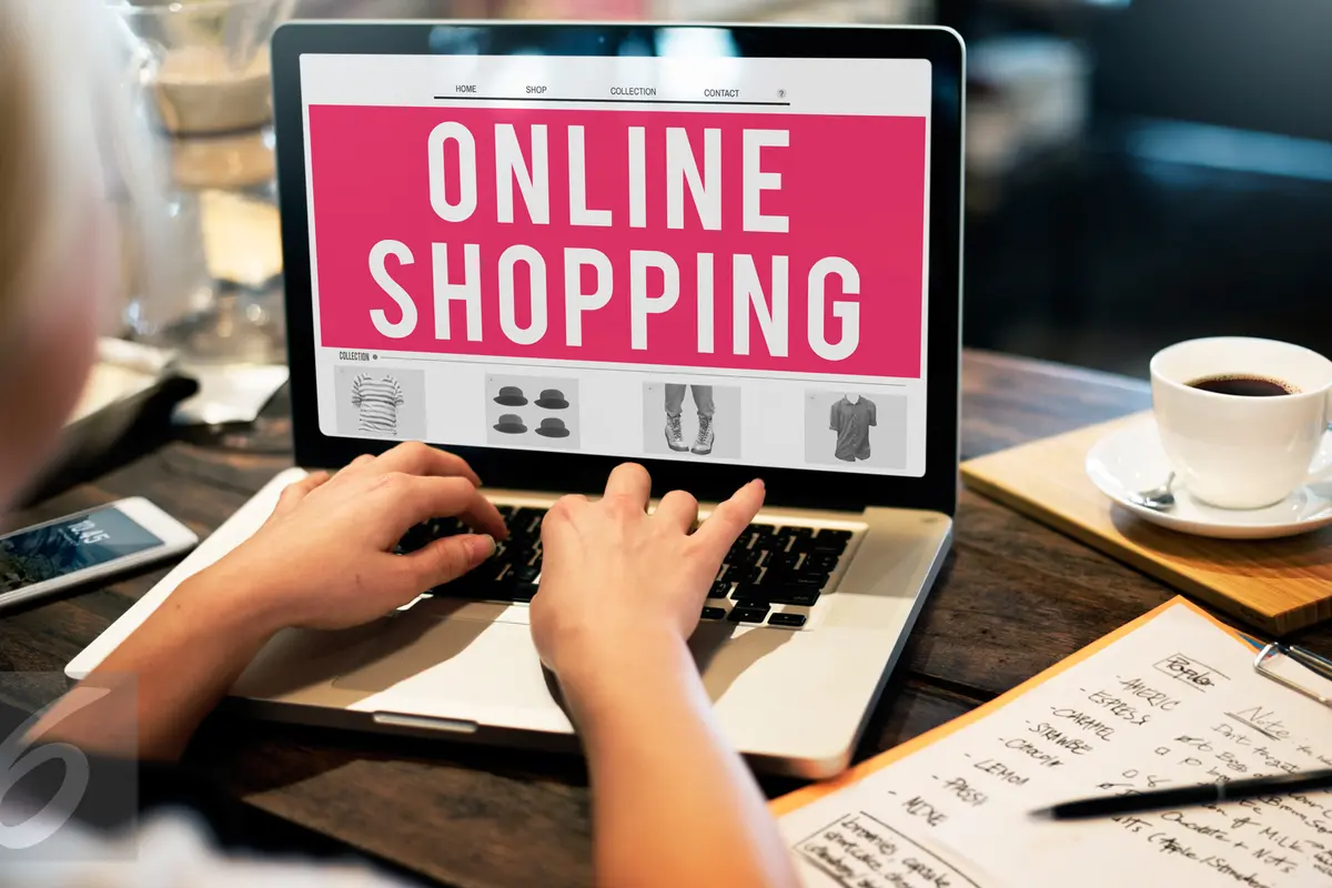 Ilustrasi belanja Online