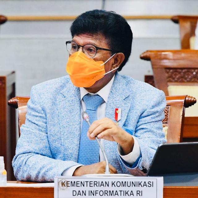 Menteri Komunikasi dan Informatika RI, Jhonny G. Plate. (Foto: Dok. Instagram @johnnyplate)