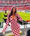 Mantan Miss Kroasia dikecam warga lokal karena penampilannya saat nonton Piala Dunia Qatar 2022.