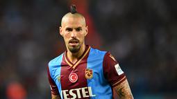 Hamsik mencatatkan rekor 136 penampilan internasional untuk negaranya dan mencetak 26 gol. (Ozan KOSE/AFP)