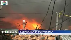 Perumahan padat penduduk di Menteng Tenggulun, Jakarta Pusat, ludes dilalap api.