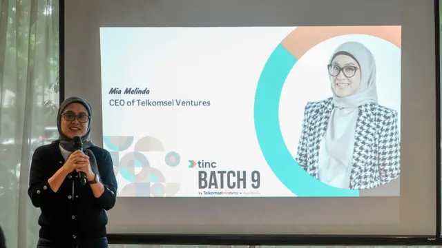 CEO Telkomsel Ventures Mia Melinda menjelaskan tentang Tinc Batch 9