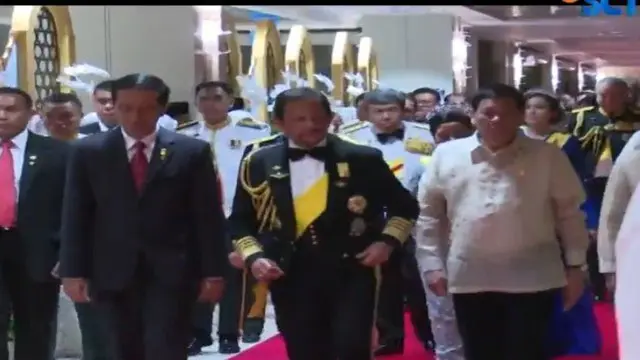Jokowi Bersama Pemimpin Dunia Hadiri HUT ke-50 Sultan Brunei Bertakhta