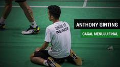 Anthony Sinisuka Ginting, gagal melaju ke final cabang bulutangkis Asian Games 2018 setelah takluk dari wakil Chinese Taipei, Chou Tien-chen, di Istora Senayan, Senin (27/8/2018).