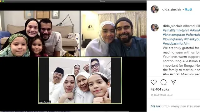 Keluarga besar Ashraf dan BCL (Instagram/ dida_sinclair)