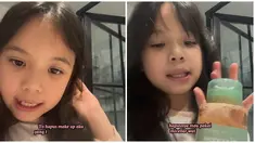 Dikenal sebagai anak dan cucu artis, Gempi sudah curi perhatian sejak lahir. Gempita lahir pada 16 Januari 2015 dan kini berusia 9 tahun. Bayi yang dulu lucu dan menggemaskan kini sudah bisa review cleanser. Tak sedikit netizen yang gemas melihat tingkah gemas Gempi ketika bersihkan makeup sendiri di kamar mandi sembari review cleanser yang digunakannya. (Liputan6.com/IG/@inigempiii)