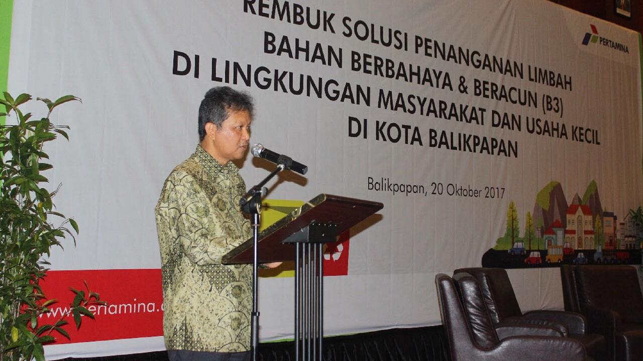 Pertamina RU V & DLH Kota Balikpapan Gelar Workshop Penanganan Limbah B3
