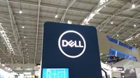 Papan Nama Booth Dell di Computex 2017. Liputan6.com/Mochamad Wahyu Hidayat