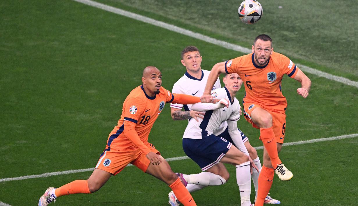 Partai puncak ini rencananya akan dihelat di Olympiastadion, Berlin pada Senin (15/7/2024) dini hari WIB mendatang. (Kirill KUDRYAVTSEV / AFP)