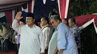 Prabowo Subianto saat jumpa pers di Kertanegara IV, Jakarta Selatan, Rabu (20/3/2024).