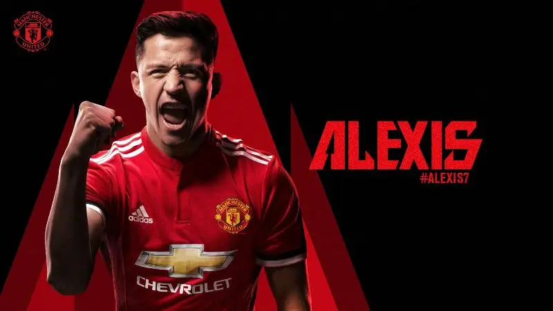 Manchester United resmi merekrut Alexis Sanchez dari Arsenal pada Senin (22/1/2018). (dok. Twitter Manchester United)