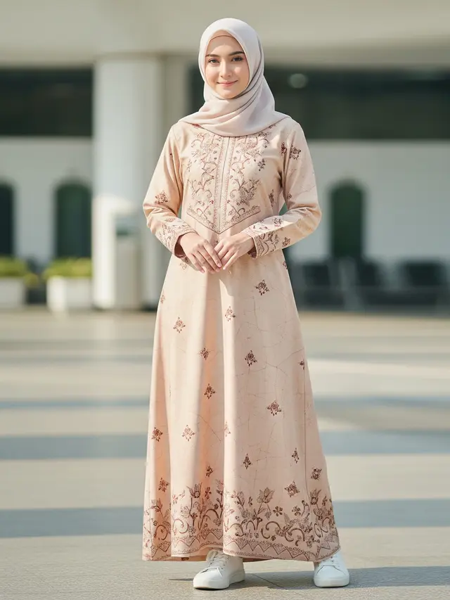 Gamis Batik untuk Seragam Umroh Wanita