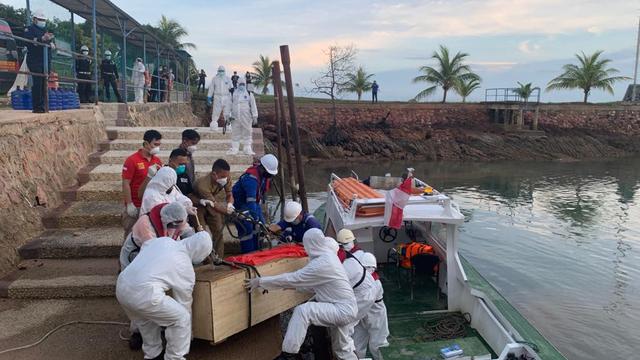 Proses pemulangan ABK WNI terlantar yang bekerja di kapal berbendera RRT kembali ke Indonesia melalui Batam.