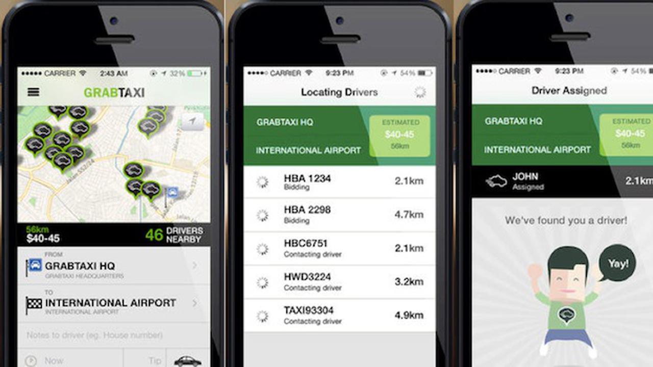 Untung Supir Taksi Naik Sejak Pakai Aplikasi GrabTaxi