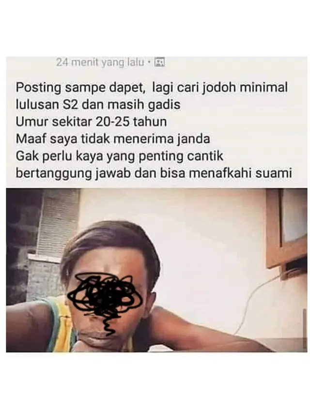 6 Status Facebook Bicara Jodoh Ini Absurd Banget, Bikin Ngakak