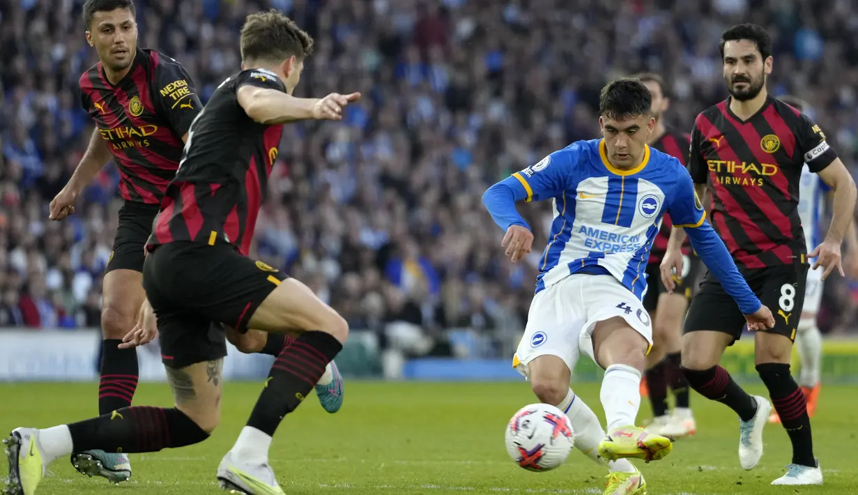 The Citizens yang sukses menjuarai liga musim ini, mampu mendulang 89 poin dari 37 laga. (AP Photo/Kirsty Wigglesworth)