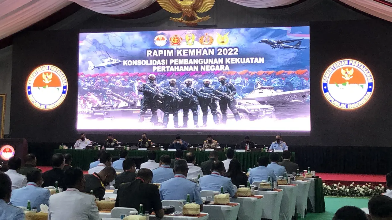 Menhan Prabowo Subianto memimpin Rapim Kemhan 2022