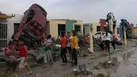 Tornado di Ciudad Acuna, Meksiko. (Reuters)