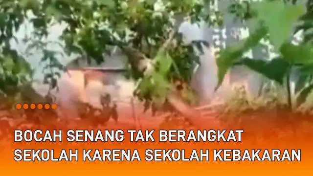 Kebakaran bangunan kerap kali menimbulkan tangis akibat kerugian. Tapi video yang viral baru-baru ini tunjukkan reaksi berbeda. Bocah laki-laki itu terdengar ceria ketika merekam sekolahnya terbakar.