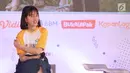 Salah satu pemeran film Keluarga Cemara, Zara JKT48 saat bertemu peserta EGTC 2018 di Graha Sanusi Hardjadinata, Universitas Padjajdaran, Bandung, Rabu (5/12). Mereka bercerita seputar proses pembuatan film tersebut. (Liputan6.com/Helmi Fithriansyah)