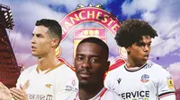 Manchester United - Cristiano Ronaldo, Shola Shoretire, Axel Tuanzebe (Bola.com/Decika Fatmawaty)