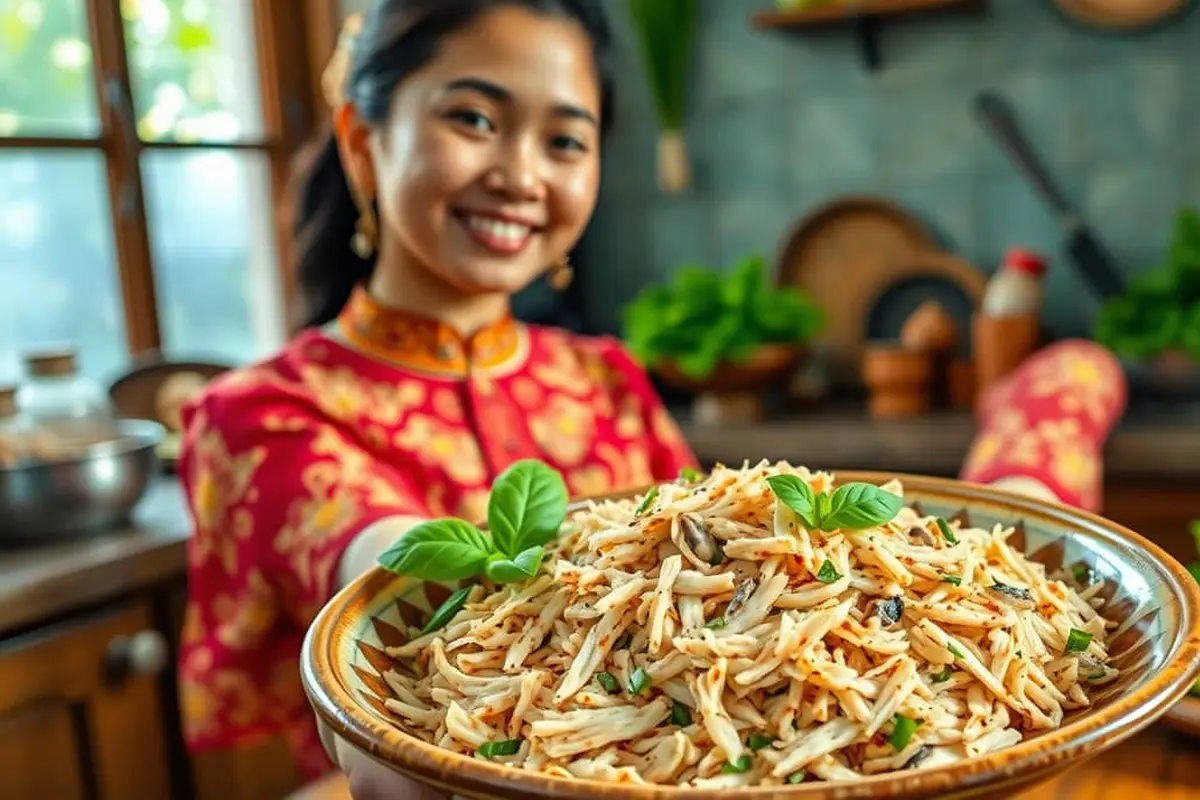 resep tongkol suwir kemangi