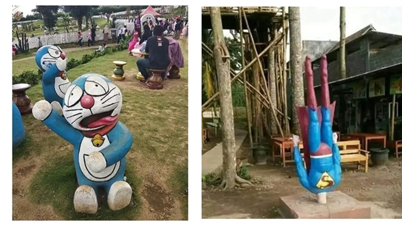 5 Foto Patung dengan Desain Gagal Ini Bikin Geleng Kepala