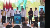 Presiden Joko Widodo (Jokowi) dalam acara Groundbreaking Kompleks Perkantoran Bank Indonesia (BI) di IKN, Kalimantan Timur, Kamis (2/11/2023). (Tangkapan layar Youtube Setpres)
