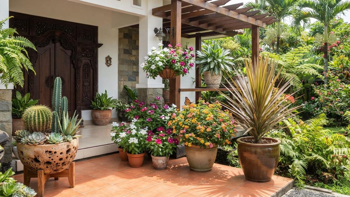 12 Tanaman Pot yang Tahan Panas di Depan Rumah, Paling Cantik dan Tangguh