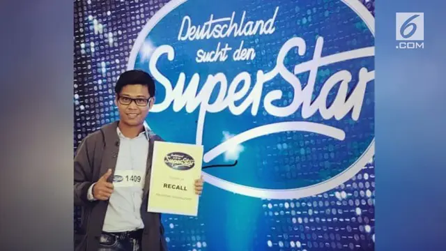 Robinto, pemuda asal Kalimantan Barat mendapat tiket emas di ajang Jerman Idol 2018.